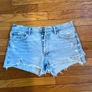 Agolde Parker Vintage Cut Off Short in Swampmeet